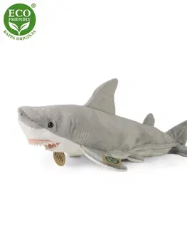 Plyšové hračky RAPPA - Plyšový žralok 38 cm ECO-FRIENDLY