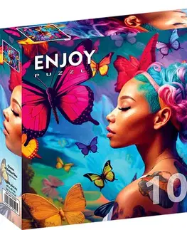 1000 dielikov Enjoy Puzzle Kráľovná motýľov 1000 Enjoy