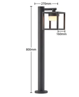 Osvetlenie príjazdovej cesty Lucande Lucande Timio chodníkové svietidlo, 80 cm
