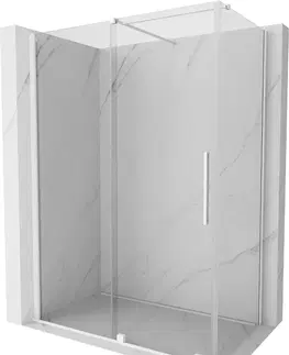 Sprchovacie kúty MEXEN/S - Velár sprchovací kút 160 x 100, transparent, biela 871-160-100-01-20