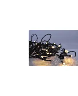 Vianočné osvetlenie  LED vonkajšia vianočná reťaz 400 LED 20m prívod 5m 8 funkcií IP44 teplá biela