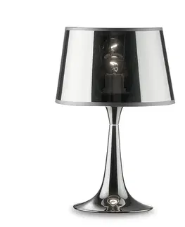 Stolové lampy Ideallux Stolná lampa London Cromo výška 36,5 cm