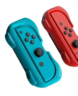 Príslušenstvo k herným konzolám iPega Grip s popruhom pre Nintendo Joy-Con ovládače, bluered (2ks) PG-SW055A