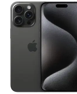 Mobilné telefóny Apple iPhone 15 Pro Max 256 GB Titánová čierna MU773SXA