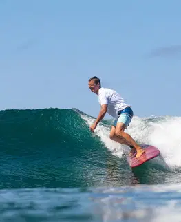 surf Penová surfovacia doska 500 7' dodávaná s 1 leashom a 3 plutvičkami