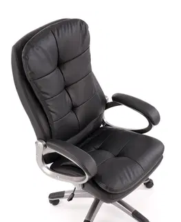 Kancelárske stoličky HALMAR Preston kancelárske kreslo s podrúčkami čierna