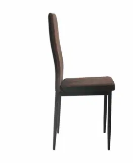 Stoličky Jedálenská stolička, tmavohnedá/čierna, ENRA