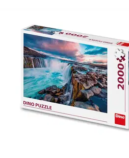 2000 dielikov Dino Toys Puzzle Vodopád Selfoss 2000 Dino