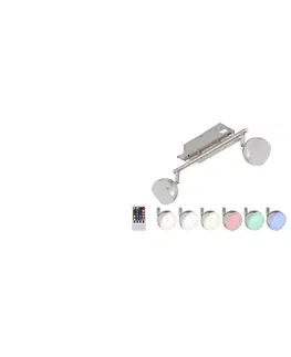 LED osvetlenie Briloner Briloner 2040-022 - LED RGB Stmievateľné bodové svietidlo 2xLED/3,3W/230V + DO 