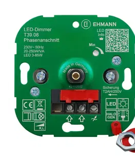 Reostaty EHMANN EHMANN T39 LED stmievač fázový, 3 – 85 W