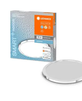 SmartHome stropné svietidlá LEDVANCE SMART+ LEDVANCE SMART+ WiFi Orbis Disc, striebro, Ø 30 cm