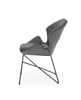 Jedálenské stoličky HALMAR K458 jedálenská stolička sivá / čierna