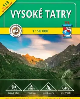 Turistika, skaly TM 113 - Vysoké Tatry 1: 50 000, 14. vydanie, 2023