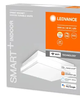 SmartHome stropné svietidlá LEDVANCE SMART+ LEDVANCE SMART+ WiFi Orbis Magnet biela, 30x30 cm