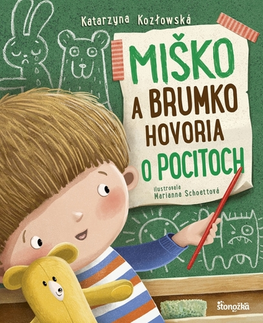 Leporelá, krabičky, puzzle knihy Miško a Brumko hovoria o pocitoch - Katarzyna Kozlowska,Marianna Schoett,Katarína Gruszczyk