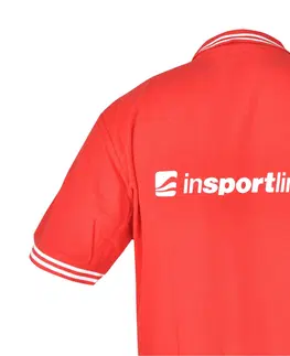 Pánske tričká Športové tričko inSPORTline Polo červená - XXL