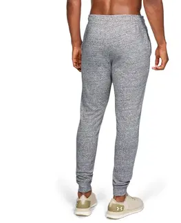 Pánske klasické nohavice Pánske tepláky Under Armour Sportstyle Terry Jogger Onyx White - M