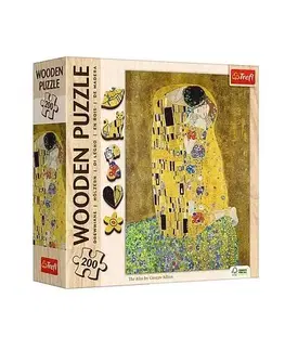 200 dielikov Trefl Drevené puzzle Gustav Klimt: Bozk 200 Art Collection Trefl