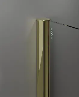 Sprchovacie kúty MEXEN/S - Velár sprchovací kút 120 x 110, transparent, zlatá 871-120-110-01-50