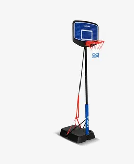 basketbal Detský basketbalový kôš K900 na nastaviteľnom podstavci 160 - 220 cm modro-čierny