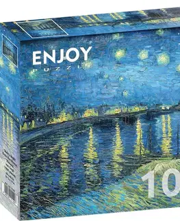 1000 dielikov Enjoy Puzzle Vincent Van Gogh: Starry Night Over Rhone 1000 Enjoy