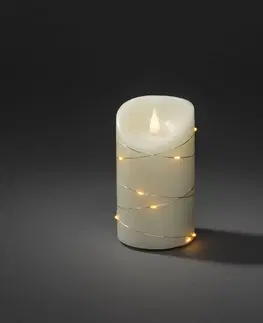 LED sviečky Konstsmide Christmas LED vosková sviečka biela Farba svetla teplá biela 17,8 cm