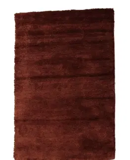 Koberce a koberčeky KONDELA Luma koberec 80x150 cm bordovohnedá