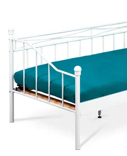 Postele Posteľ 90x200cm BED-1905 BK čierna Autronic Biela