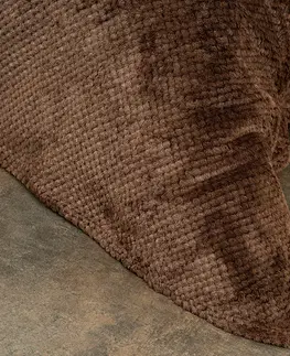 Prikrývky na spanie Matex Prehoz na posteľ Montana hnedá, 170 x 210 cm