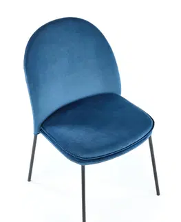 Jedálenské stoličky HALMAR K443 jedálenská stolička granátová / čierna