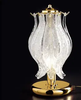 Lampy na nočný stolík Patrizia Volpato Stolná lampa Petali muránske sklo 31 cm