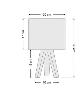 Lampy na nočný stolík Euluna Detská stolová lampa Mathilde, trojnožka