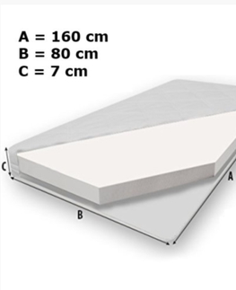Postele NABBI Avila detská posteľ s matracom 80x160 cm biela / kombinácia farieb