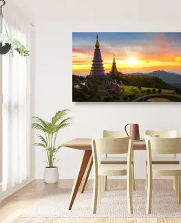 Obrazy prírody a krajiny Obraz ranný východ slnka nad Thajskom