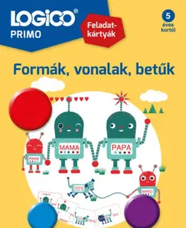 Príprava do školy, pracovné zošity Logico Primo 3244a - Formák, vonalak, betűk - Feladatkártyák - Katalin Kéri