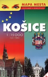 Sprievodcovia, mapy, atlasy MM Košice 1:15 000 - Róbert Čeman