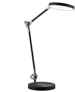 Stolové lampy na písací stôl Paulmann Paulmann Numis LED lampa funkcia nabíjania čierna