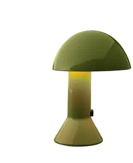 Lampy na nočný stolík Martinelli Luce Martinelli Luce Elmetto – stolná lampa, zelená
