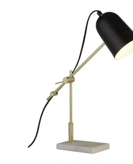 Lampy Searchlight Searchlight EU60880BK - Stolná lampa ODYSSEY 1xE14/60W/230V čierna 