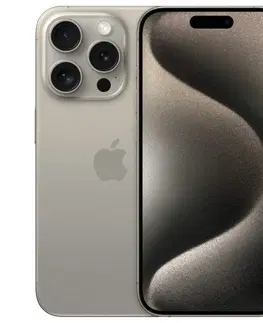 Mobilné telefóny Apple iPhone 15 Pro 128GB, natural titanium MTUX3SXA