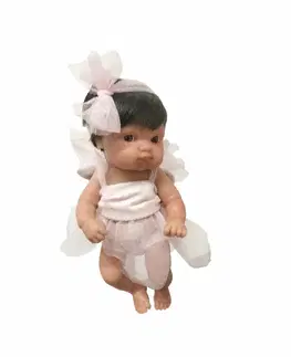 Hračky bábiky ANTONIO JUAN - 85210-2c Víla ružová s čiernymi vláskami - celovinylové telo