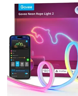 LED osvetlenie Govee Govee - Neon 2 MATTER ohybný LED pásik 3m RGBIC Wi-Fi IP67 