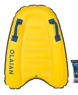 vodné športy Detský nafukovací bodyboard Discovery pre 4 až 8 rokov (15 až 25 kg) žltý