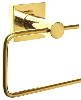 Kúpeľňové doplnky Vešiak na papier WC bez klapky Nero Gold CKG-7820 84