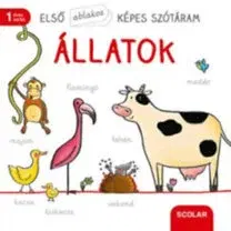 Leporelá, krabičky, puzzle knihy Első ablakos képes szótáram – Állatok