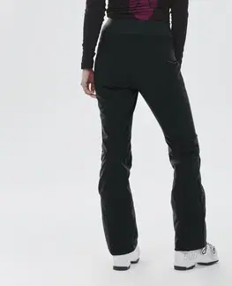 nohavice Dámske lyžiarske nohavice 500 Slim čierne