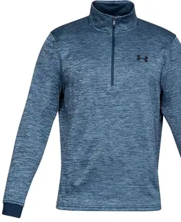 Pánske mikiny Under Armour Armour Fleece 1/2 Zip Black/Black - M