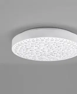 Stropné svietidlá Reality Leuchten LED svetlo Chizu Ø 40,5 cm stmievateľné RGB biela