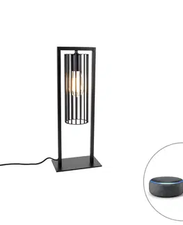 Stolove lampy Smart moderná stolná lampa čierna vrátane Wifi ST64 - Balenco Wazo