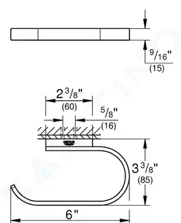 Držadlá k vani GROHE - Selection Držiak toaletného papiera, kefovaný Hard Graphite 41068AL0